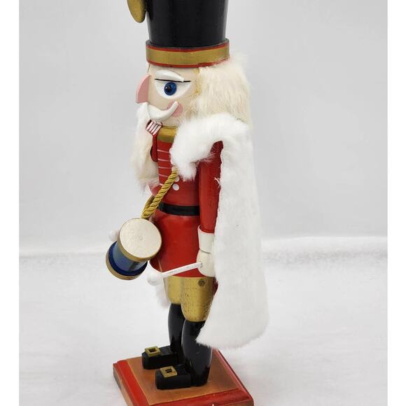 Vintage Nutcracker Christmas Drummer Cape Winter Holiday Decor Figurine 13" - Picture 9 of 11
